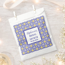 Portugiesisches Tiles Blue Mediterranes Brautparty Geschenktütchen