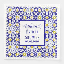 Portugiesisches Tiles Blue Mediterranes Brautparty