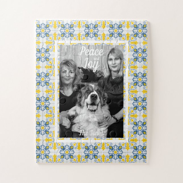 Portugiesisches Tiles-Foto für Weihnachtsferien (Vertikal)