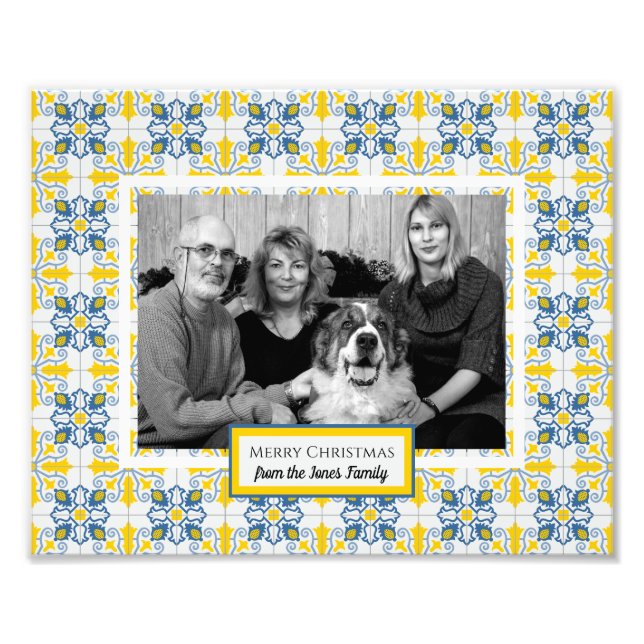 Portugiesisches Tiles-Foto für Weihnachtsferien Fotodruck (Vorne)
