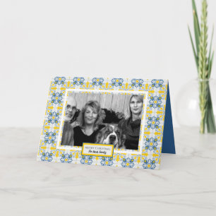 Portugiesisches Tiles-Foto für Weihnachtsferien Karte