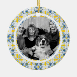 Portugiesisches Tiles-Foto für Weihnachtsferien Keramik Ornament