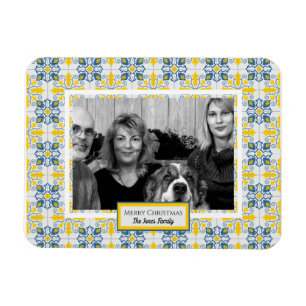 Portugiesisches Tiles-Foto für Weihnachtsferien Magnet