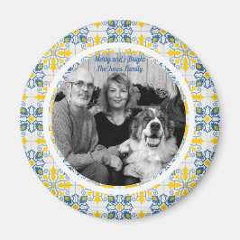 Portugiesisches Tiles-Foto für Weihnachtsferien Magnet