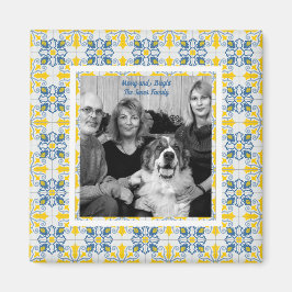 Portugiesisches Tiles-Foto für Weihnachtsferien Magnet