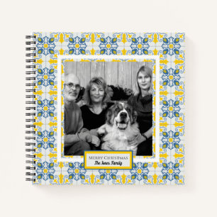 Portugiesisches Tiles-Foto für Weihnachtsferien Notizbuch