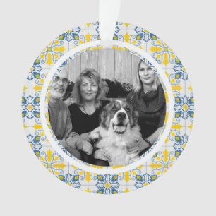 Portugiesisches Tiles-Foto für Weihnachtsferien Ornament