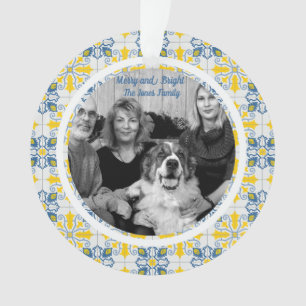 Portugiesisches Tiles-Foto für Weihnachtsferien Ornament