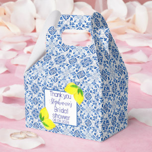 Portugiesisches Tiles Lemon Mittelmeer Brautparty Geschenkschachtel