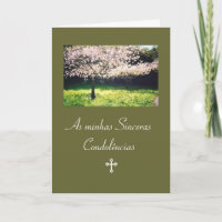 Portuguese: Condolencias / Pesames /Sympathy