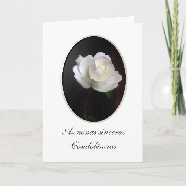 Portuguese: Pesames/ Condolencias Karte (Vorderseite)