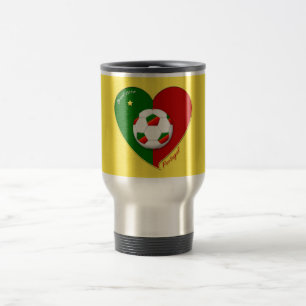 Portuguese SOCCER Team. Fußball von „PORTUGAL " Reisebecher