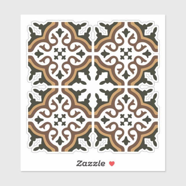 Portuguese tiles 3 aufkleber (Blatt)