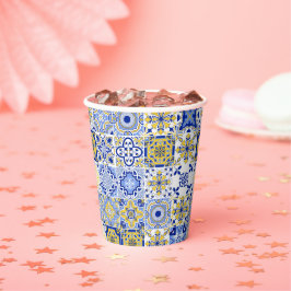 Portuguese Tiles Pattern  Pappbecher