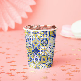 Portuguese Tiles Pattern  Pappbecher
