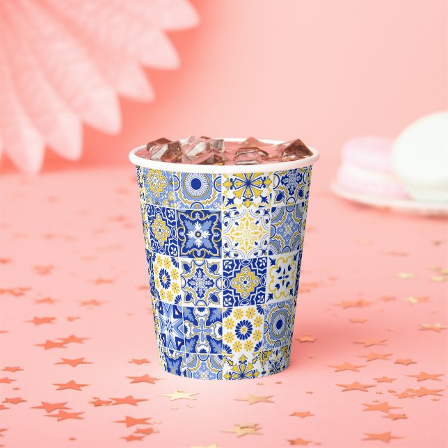 Portuguese Tiles Pattern  Pappbecher (Insitu)