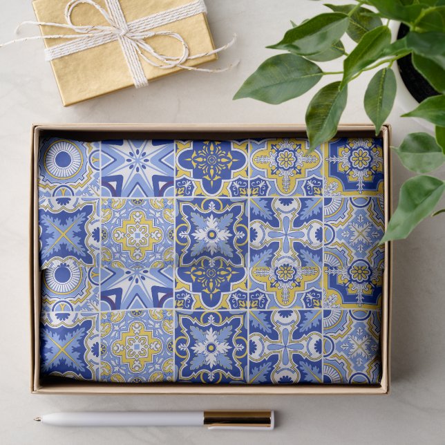 Portuguese Tiles Pattern  Seidenpapier (Geschenk)