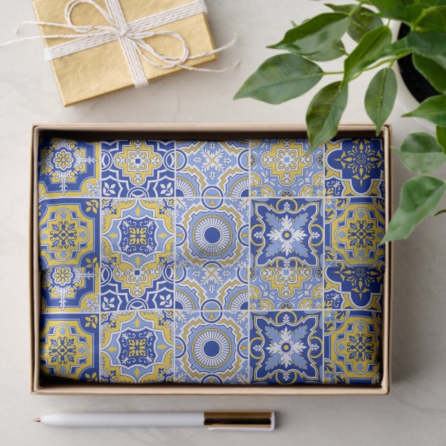 Portuguese Tiles Pattern  Seidenpapier (Geschenk)