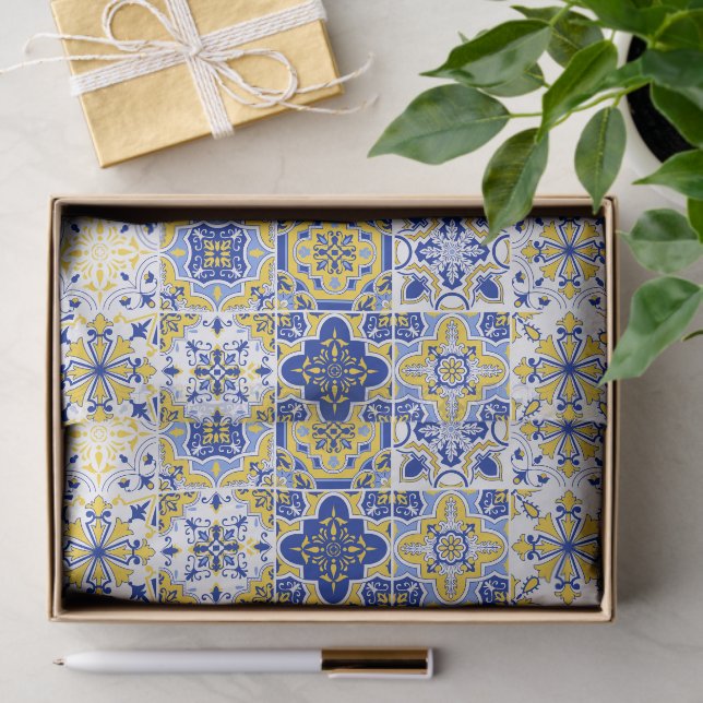 Portuguese Tiles Pattern  Seidenpapier (Geschenk)