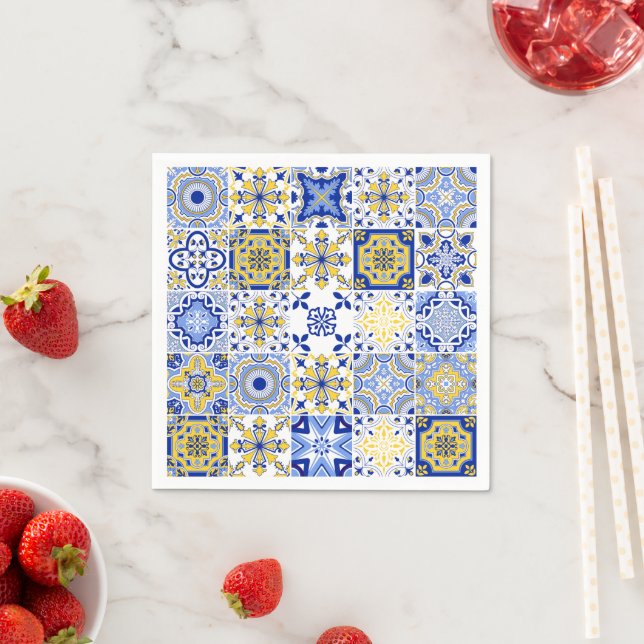Portuguese Tiles Pattern  Serviette (Beispiel)
