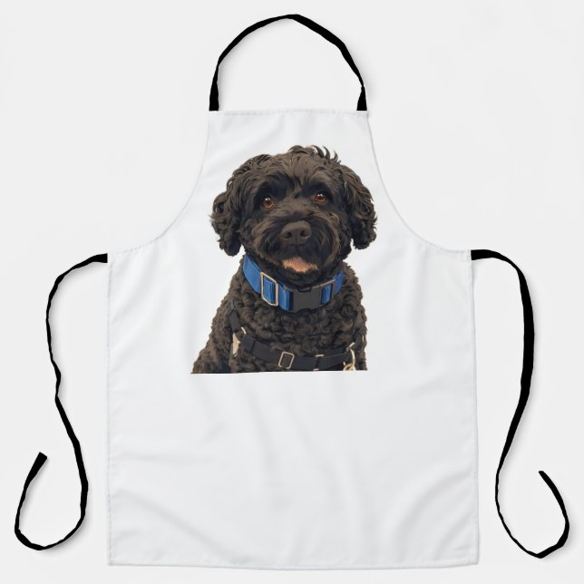 Portuguese Water Dog All-Over Print Apron Schürze (Vorderseite)