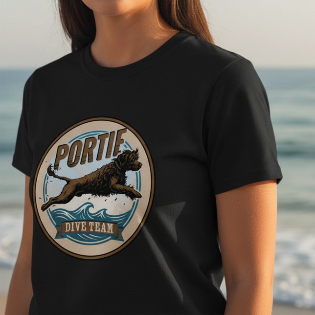 Portuguese Water Dog - Dive Team T-Shirt (Von Creator hochgeladen)
