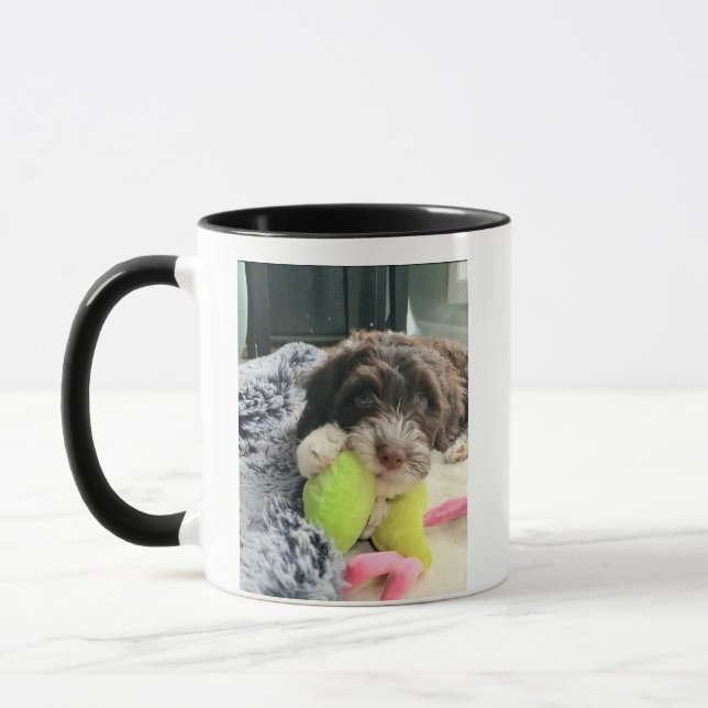 Portuguese Water Dog Playful Mug (Travel/Stein +) Tasse (Links)