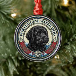 Portuguese Water Dog - Portie Ornament Aus Metall