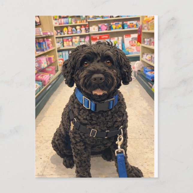 Portuguese Water Dogs Anime Anemi Postcard Postkarte (Vorderseite)