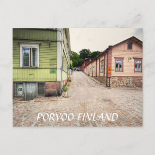 Porvoo Finland Street Scene Postkarte