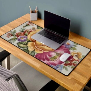 Porzellan Inspiriert Blumenmatte Schreibtischunterlage
