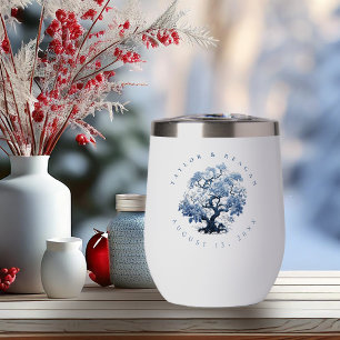 Porzellan-Inspiriert Chinoiserie Tree Motif ID1094