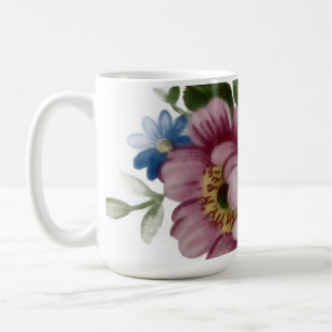 Porzellan-Inspirierte Blumenmuster Kaffeetasse