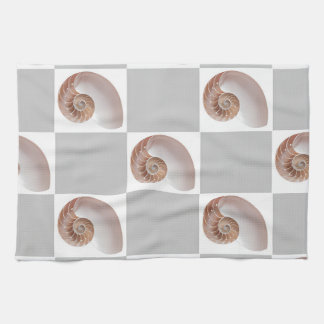 Porzellan Meeresmuschel Minimalist Schachbrett Mus Geschirrtuch