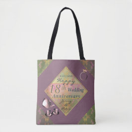 Porzellan-Tasche zum 18. Hochzeitstag Tasche