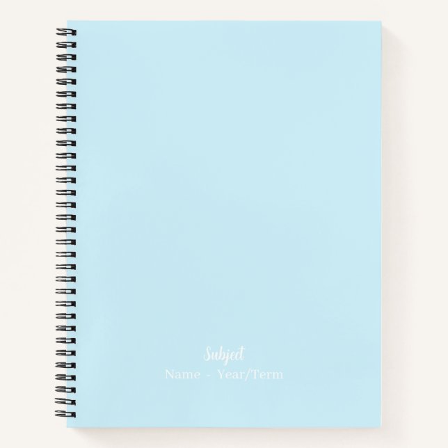 Porzellanblau Notizbuch (Vorderseite)