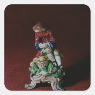 Porzellanfigur Winter, c.1760-63 Quadratischer Aufkleber