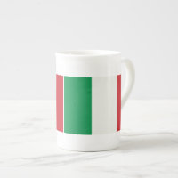 Porzellantasse Italien Fahne