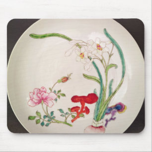 Porzellanteller, famille Rosendekoration, Yung Mousepad