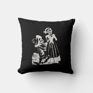 Posada Calavera Courting on Bended Knee Kissen