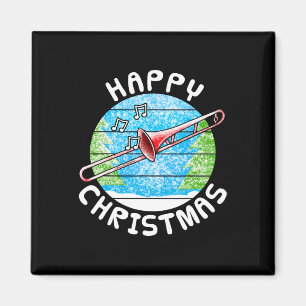 Posaunen-Weihnachten Posaunist Br Musiker Musik Magnet