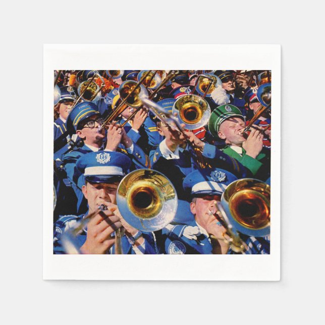 Posaunenmob AKA Bandgeeks verschwunden Serviette (Vorderseite)