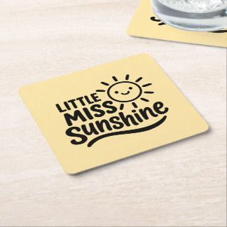 Posavasos de cartón – Little Miss Sunshine Rechteckiger Pappuntersetzer