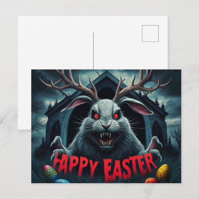 Poscards Happy Easter Postkarte (Vorne/Hinten)