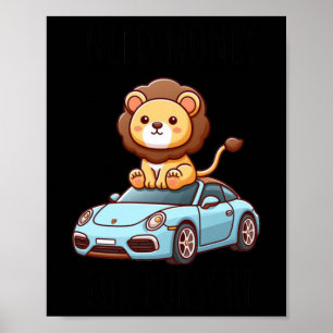Poscher Lion Sticker Poster