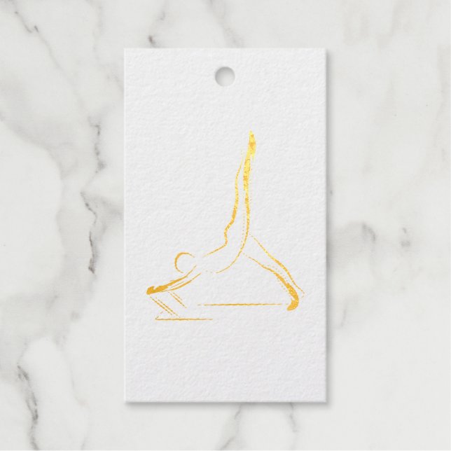 Pose Arabesque Reformer Pilates Geschenkanhänger (Vorderseite)