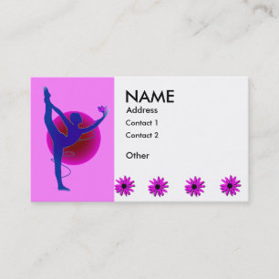 Pose de danseuse - Cartes de visite de yoga