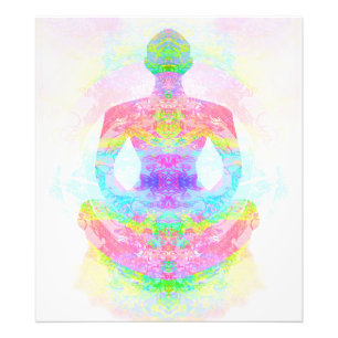 Pose de lotus de yoga. Élargissement de photo