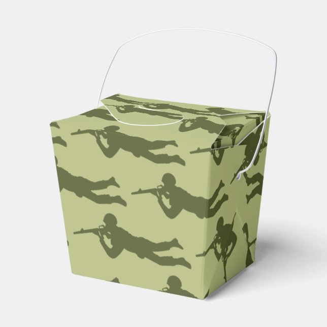 Pose der grünen Armee Men Sniper Geschenkschachtel (Vorderseite)