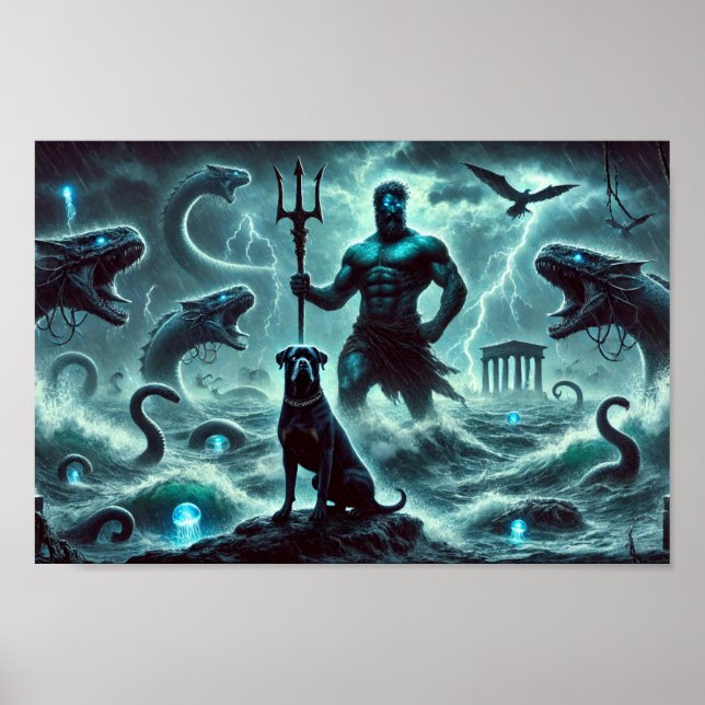 Poseidon Creation und der Rottweiler Guardian Poster (Vorne)